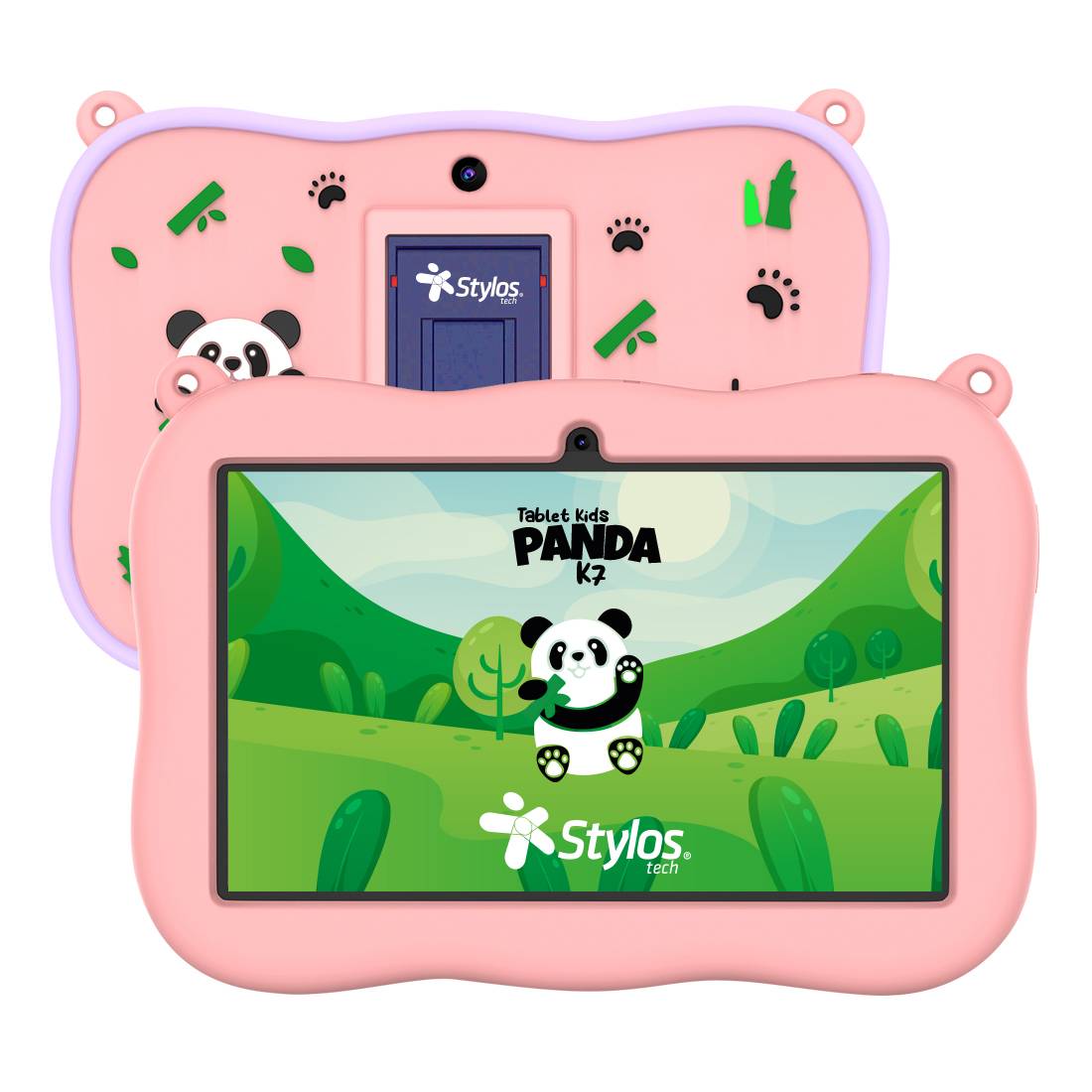 Tablet Stylos Panda Kids 7 rosa - Tablet Stylos Panda Kids 7 rosa -